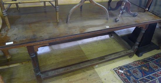 Oak refectory table(-)
